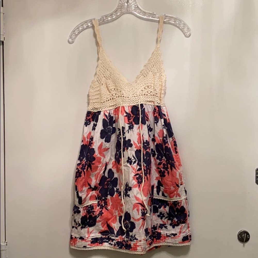 WHO AU island print dress size large
